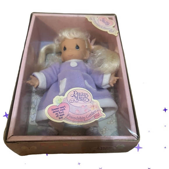 Vintage Precious Moments Friendship Garden Suzy NIB 1998 Sealed - Picture 7 of 9
